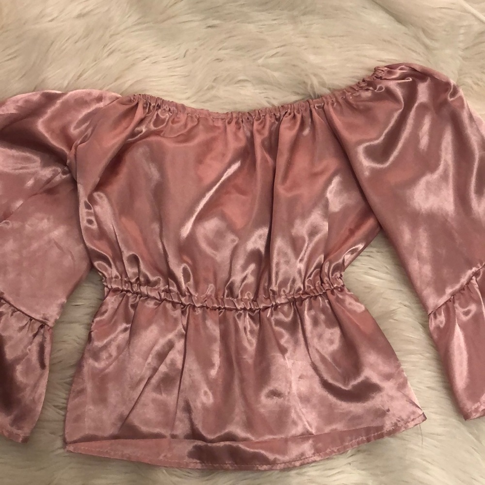 Silk Blush Pink Shirt 💗